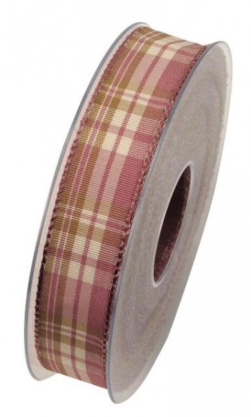 Szalag Prestige textil 25mmx10m rózsaszín