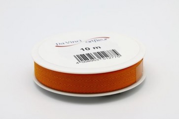 Szalag Schickeria textil 15mmx10m narancs