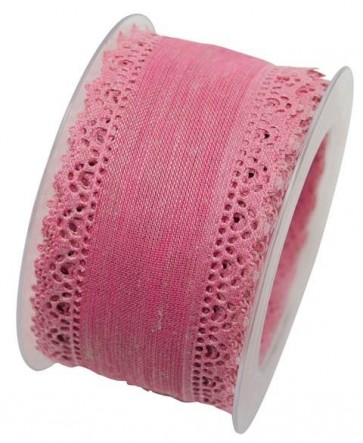 Szalag Venedig textil 60mmx4m rózsaszín