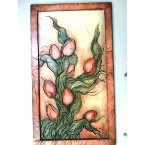 Bõrkép,tulipán-40x70cm-álló