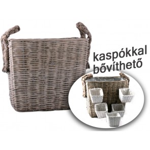 Szögletes kaspó/tároló XXL