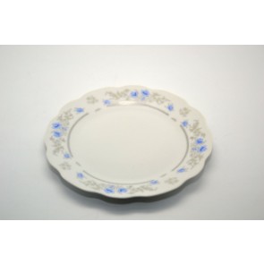 Porcelán desszerttányér 18cm blue-rose