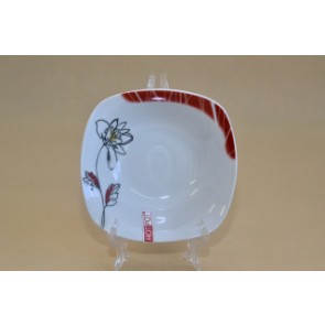 Porcelán szögl. salátástálka 15cm tivoli