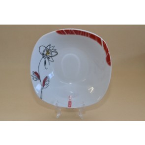 Porcelán szögl. salátástál 23cm tivoli