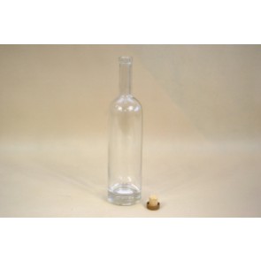 üveg palack parafa dugóval (750ml)