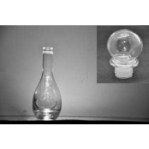 üveg palack üveg kupakkal 500ml (10) cr (650g)