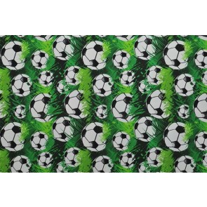 Csomagoló papír PATINATA 0,70m x 25m labdás fekete-fehér-zöld