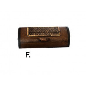 Fa doboz III különleges díszítéssel (F)íves, szövés mintával
