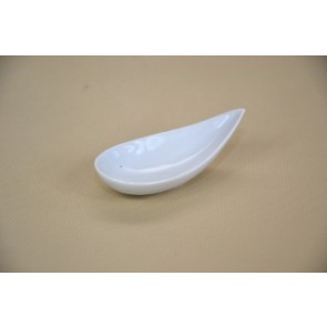 Kínáló tálka csepp alakú 10*4,5*2cm porcelán