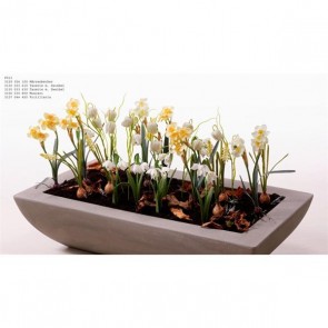 Selyemvirág Fritillaria mûanyag 44cm zöld-fehér