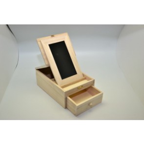 Tárolódoboz 1fiokkal, 1ajtóval 22*15*8.5 cm