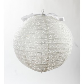 LAMPION CSIPKÉS FEHÉR    25