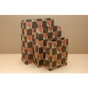 Dísztasak retro 25*20*8 cm 'daisy flowers'