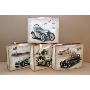 Dísztasak old timer (fekvõ) 33*26,5*10cm 4f.