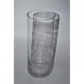 Üveg váza 13x12,5x30,5cm átlátszó SSS