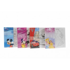 Kifestõ +4db filctoll 15x15cm 4féle disney