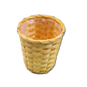Kosár kaspó sárga 15 cm