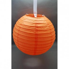 Lampion gömb papír 40cm narancs