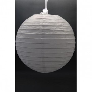 Lampion gömb papír 40cm fehér