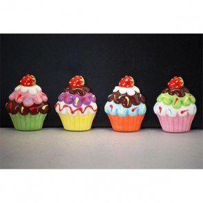 Muffin hûtõmágnes kerámia 9x9x11cm multicolor 4 féle  @