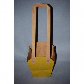 Tasak cserepes virághoz papír 18,5x16,5x11,5cm sárga