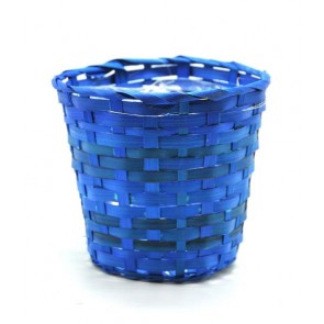 Kosár bambusz 17x15cm kék SSS