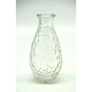Üveg váza egyszálas 7x14cm átlátszó
