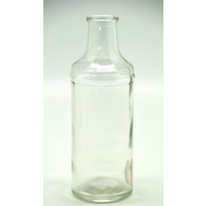 Üveg váza egyszálas 3x24cm átlátszó