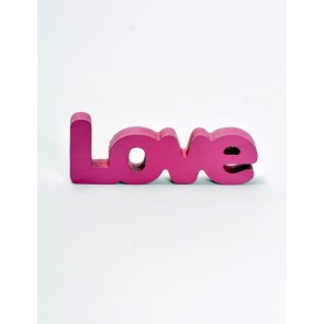 Love felirat fa 17x2x6cm pink