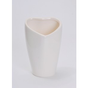 Váza kerámia 12x10x16,5cm fehér