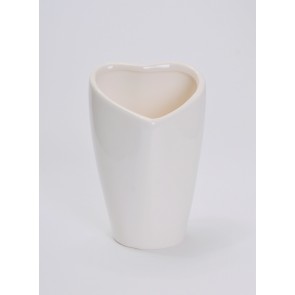 Váza kerámia 9x7,5x13,5cm fehér