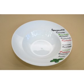 Spagettis tál tészta variációk 27 cm porcelán