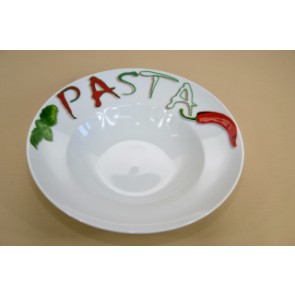 Spagettis tál pasta 27 cm porcelán