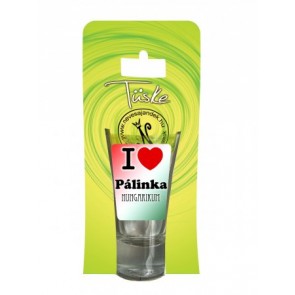 Pálinkás pohár I love pálinka