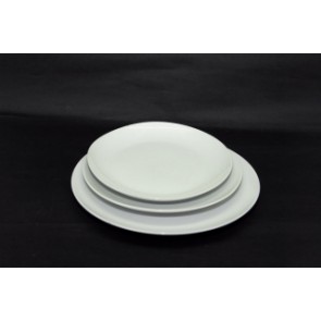 Peremnélküli lapos tányér 24,5 cm porcelán