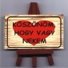 Állványos tábla/ Köszönöm, hogy vagy nekem