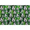 Csomagoló papír PATINATA 0,70m x 25m labdás fekete-fehér-zöld