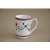 Bögre 280ml porcelán red-tulip