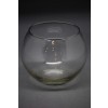 Üveg gömb váza 7,3cm átlátszó