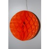 Dekor lampion labda papír 20cm narancssárga SSS