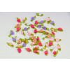 Selyemvirág Mini rózsa textil színes 6 féle S/54