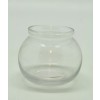 Üveg váza gömb alakú átlátszó