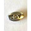 Joy & Beauty felirat fûzhetõ fém 1cm ezüst S/24 2 féle