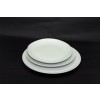 Peremnélküli lapos tányér 24,5 cm porcelán